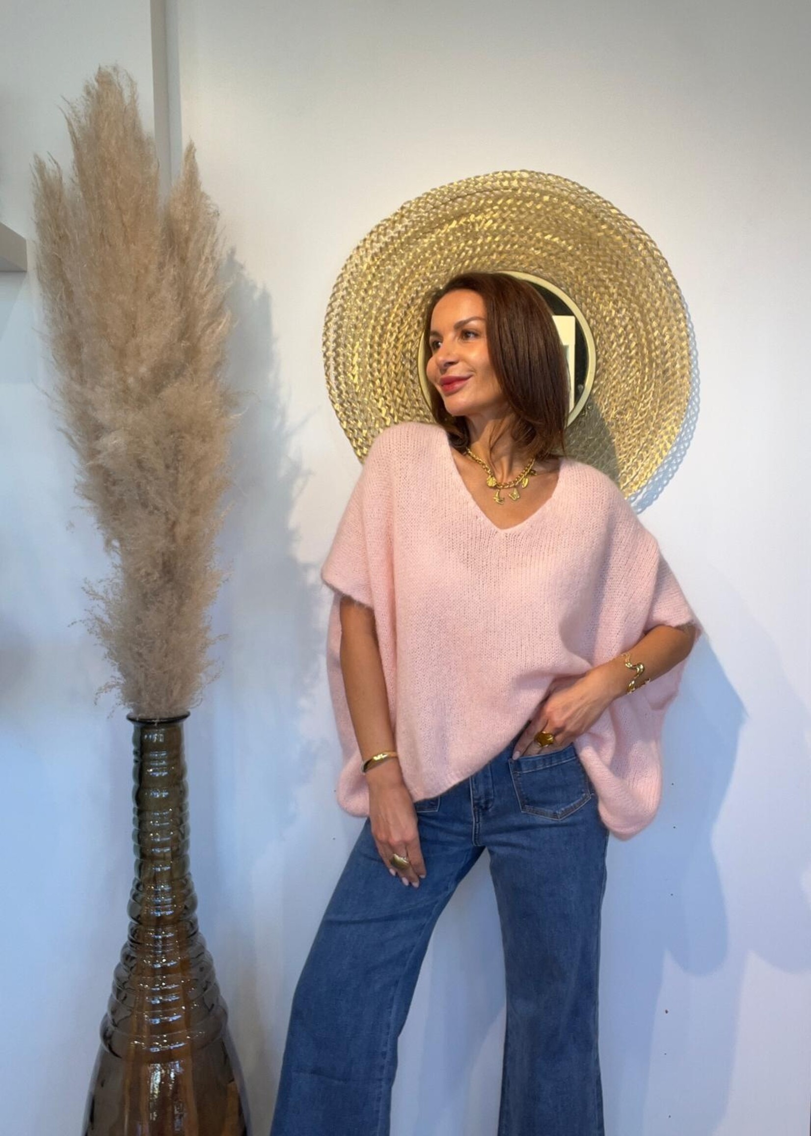 MOUWLOZE TOP MET V-HALS BELLA