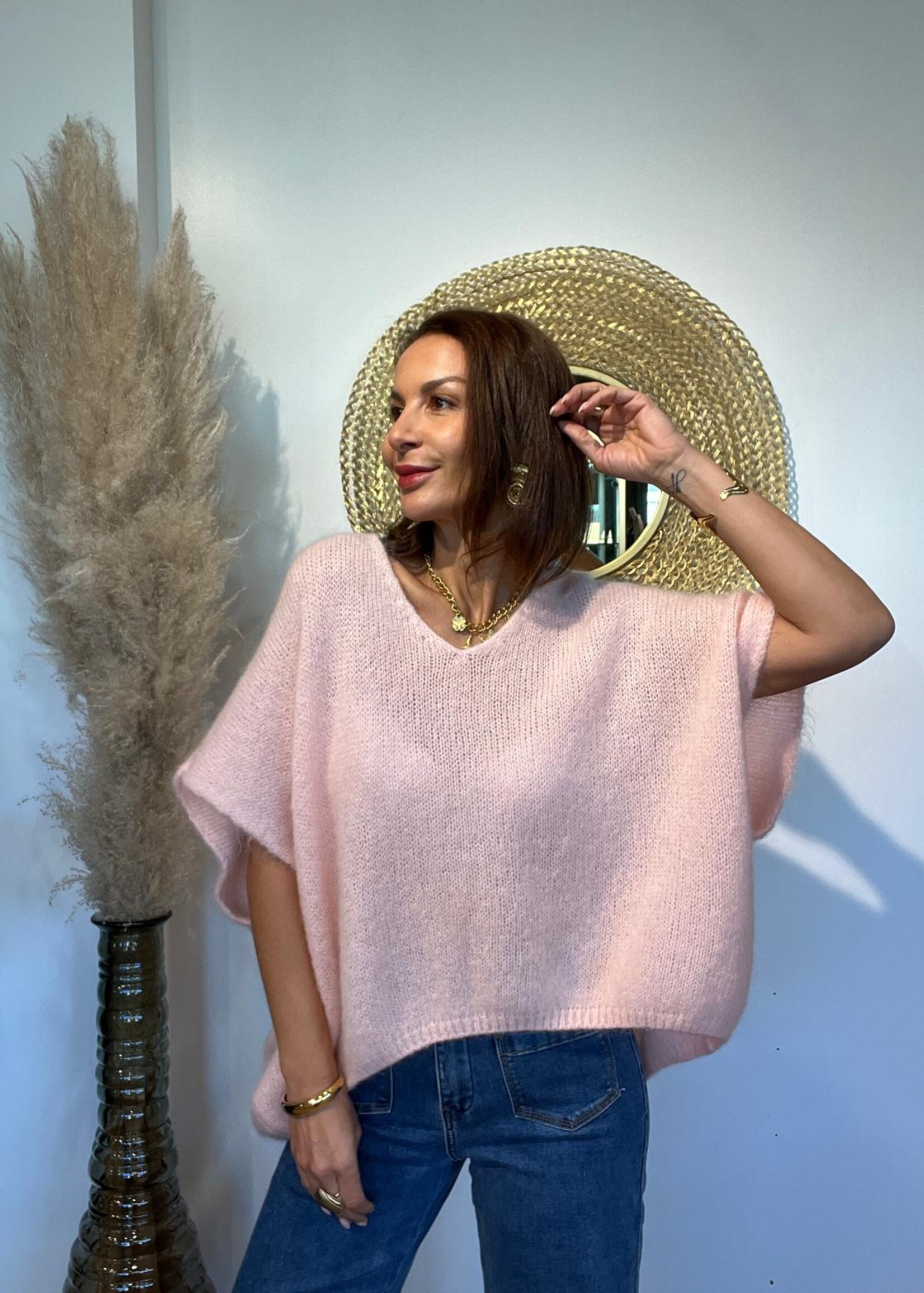 MOUWLOZE TOP MET V-HALS BELLA