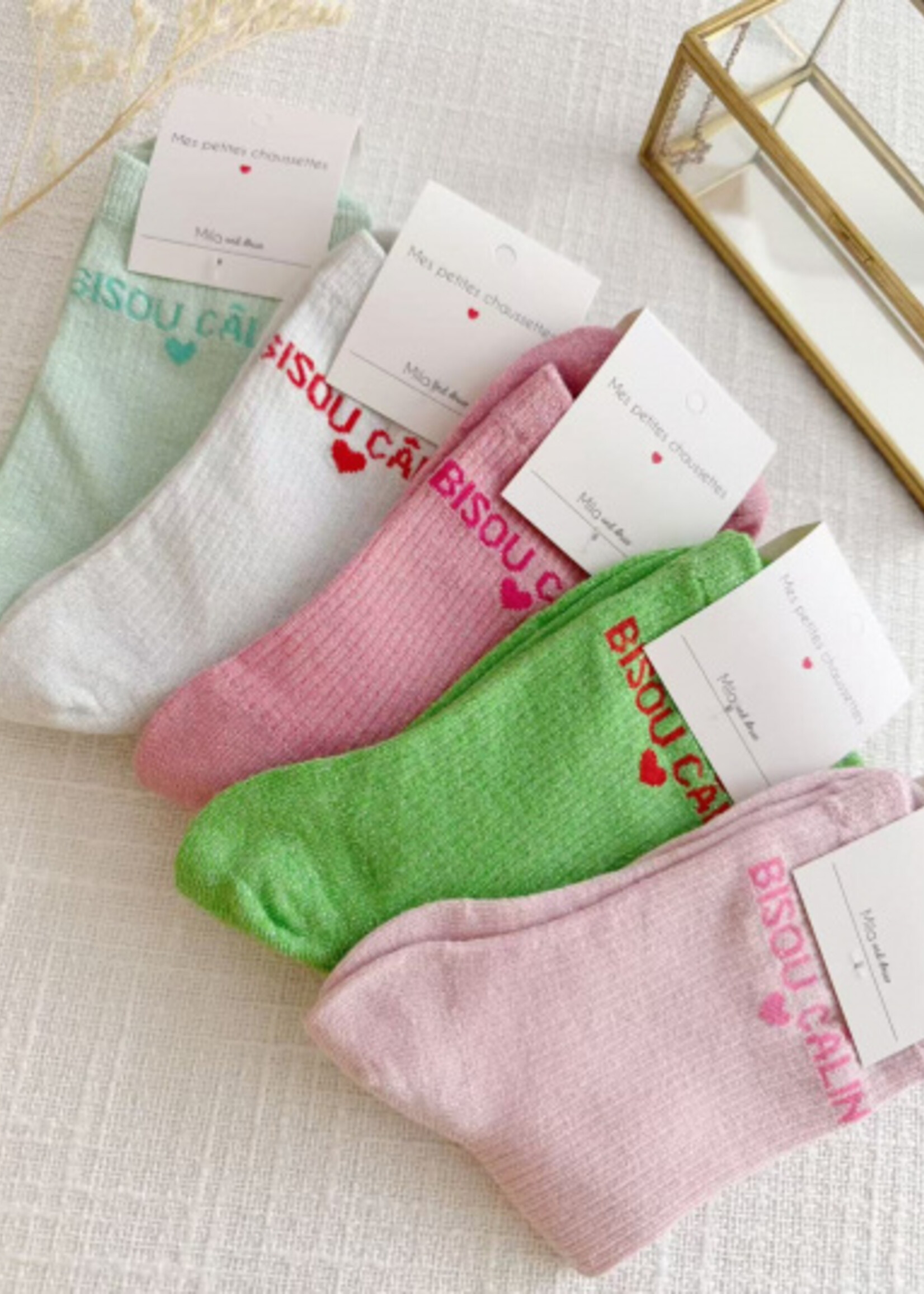 CHAUSSETTES PAILLETÉS BISOU CALIN