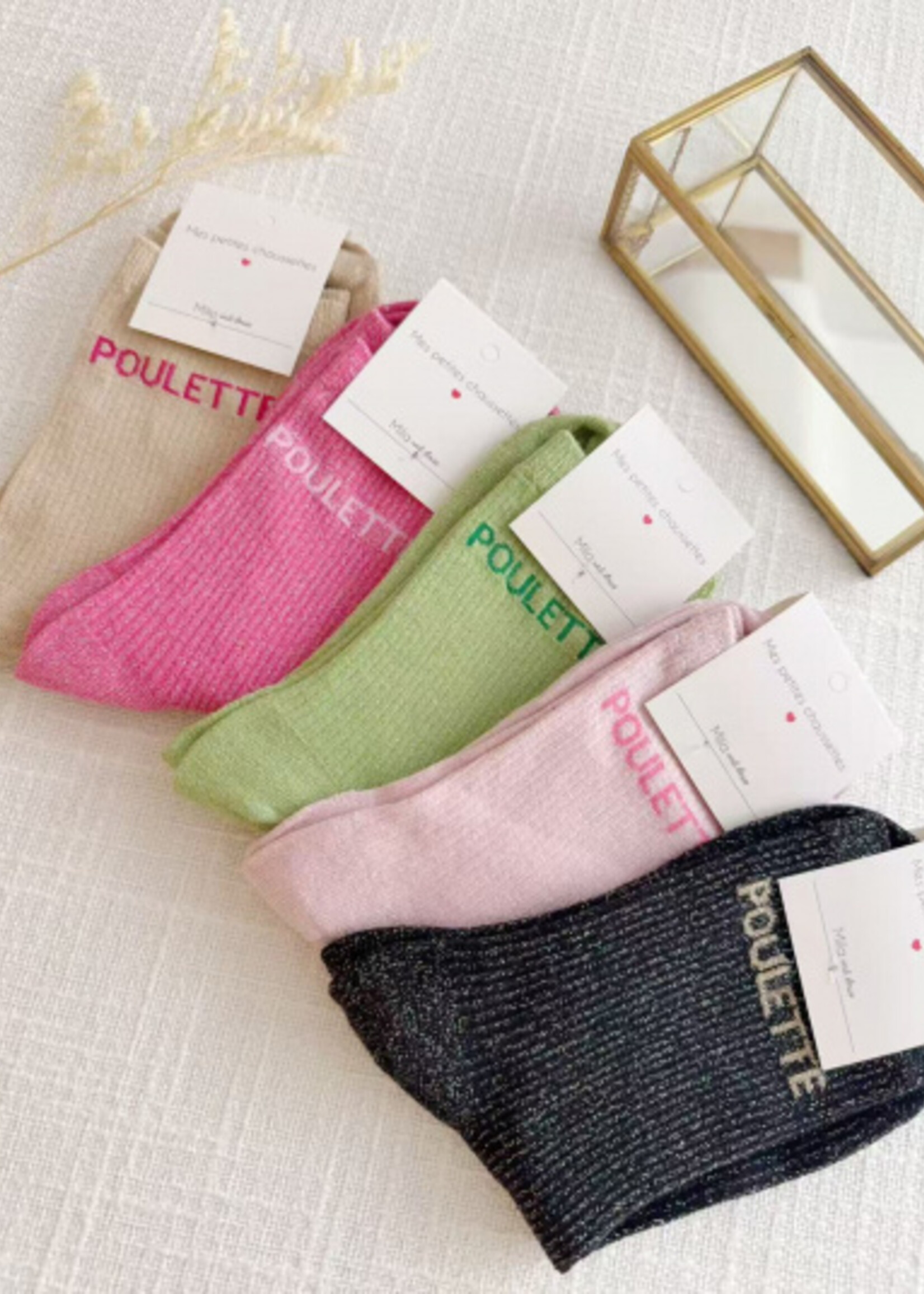 CHAUSSETTES PAILLETÉS POULETTE
