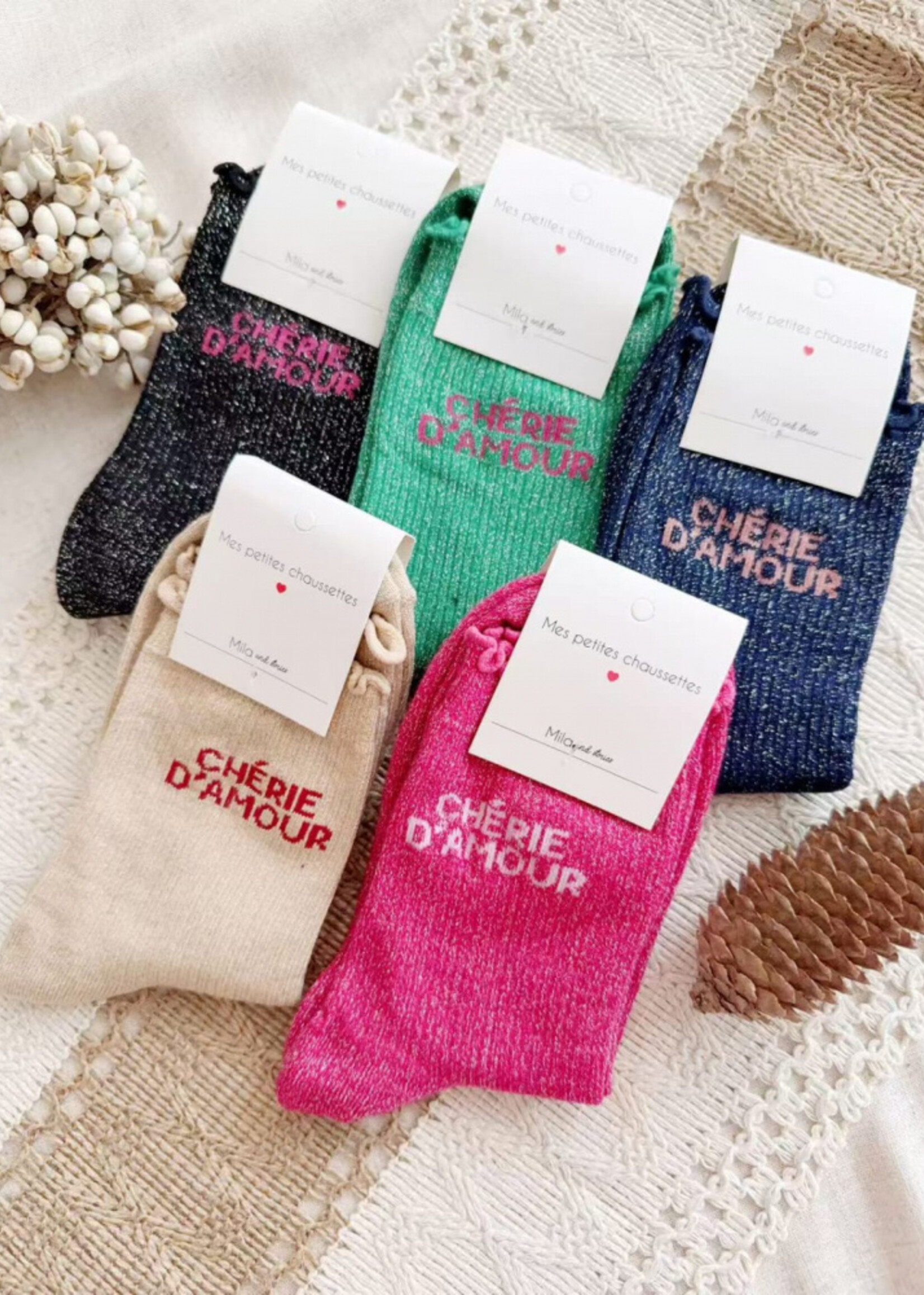 CHAUSSETTES PAILLETÉS CHÉRIE D’AMOUR