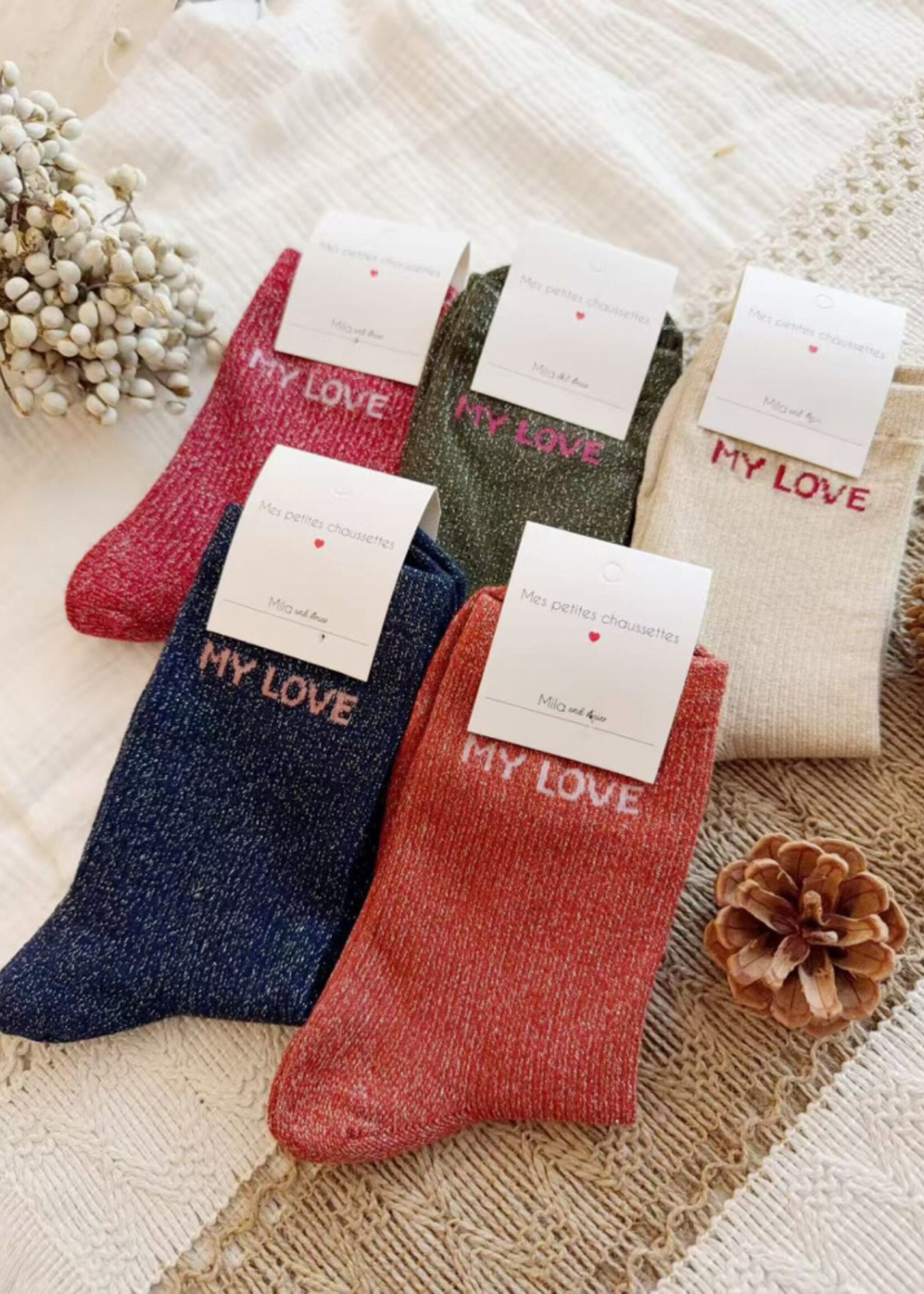 GLITTERSOKKEN MY LOVE