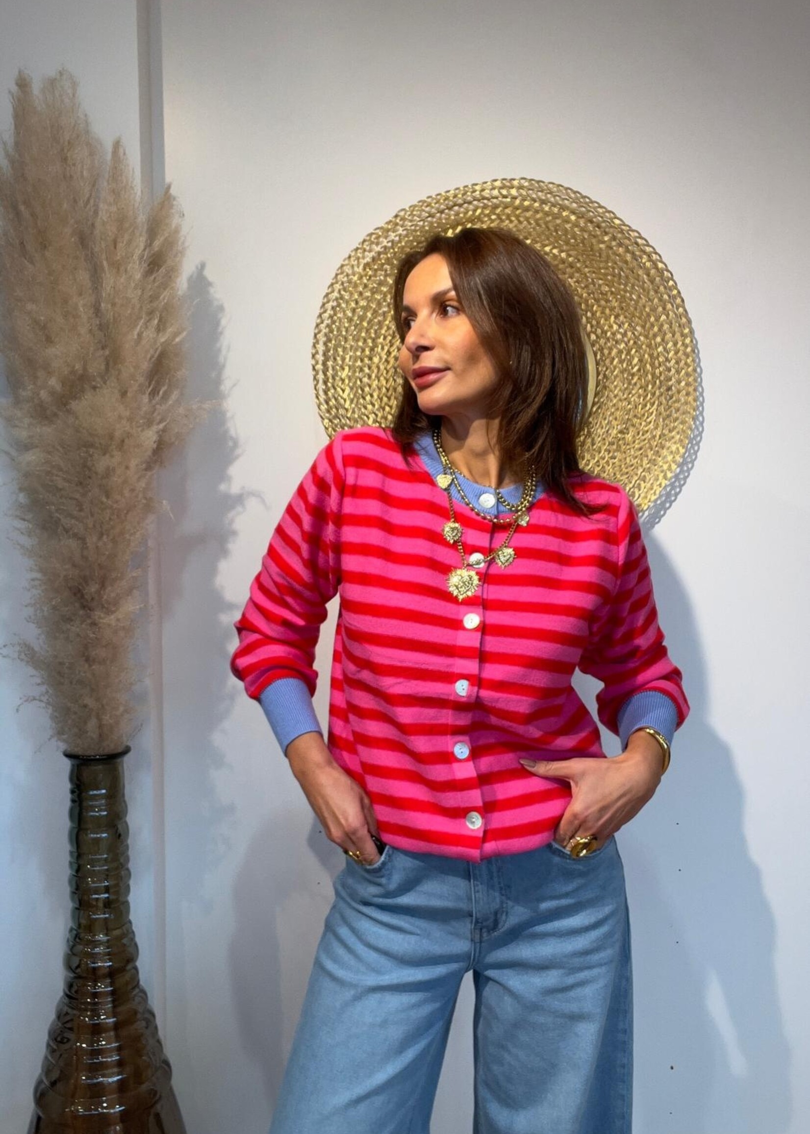 GESTREEPTE TRUI BEATA - ONE SIZE