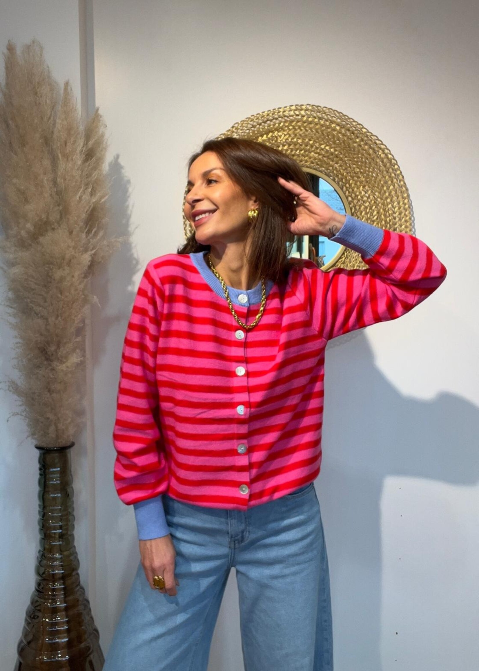 GESTREEPTE TRUI BEATA - ONE SIZE