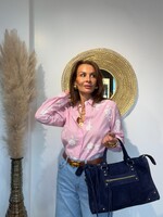 CHEMISE A RAYURES ET BRODERIES