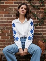 CHEMISE BRODERIE SUR LES MANCHES