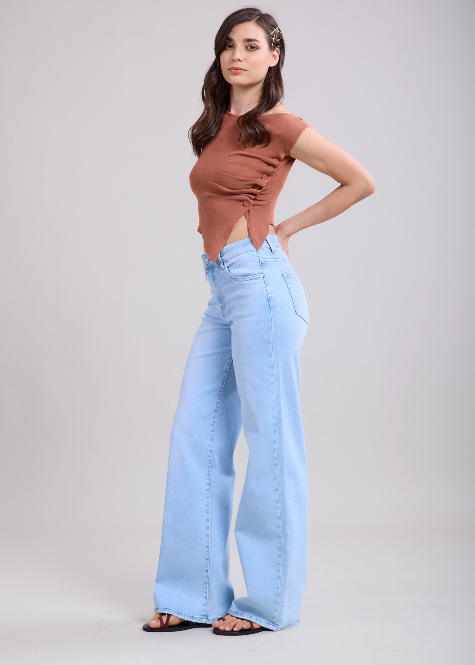 TOXIK3 TOXIK3 Jean taille haute wide leg