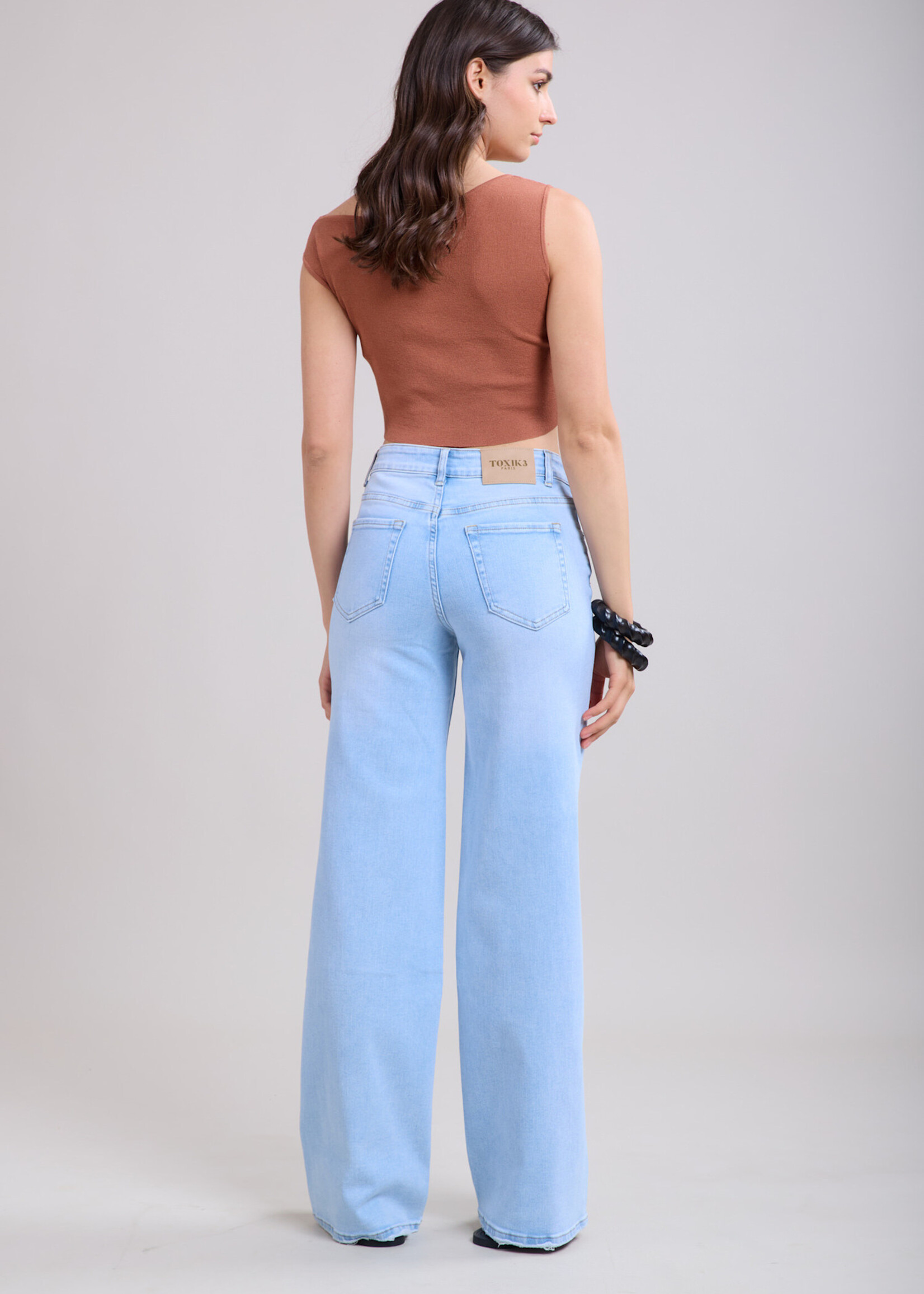 TOXIK3 TOXIK3 High-waist wide leg jeans