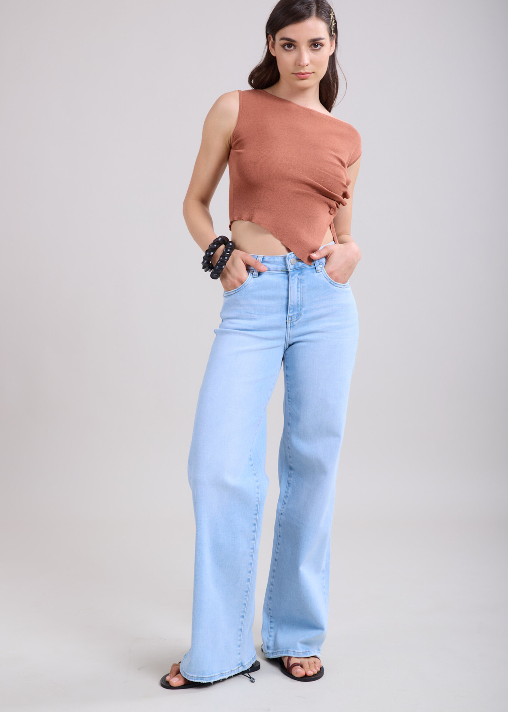 TOXIK3 TOXIK3 Jean taille haute wide leg