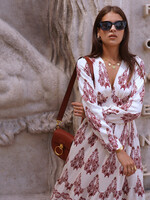 LANGE BOHO JURK MET LANGE MOUWEN