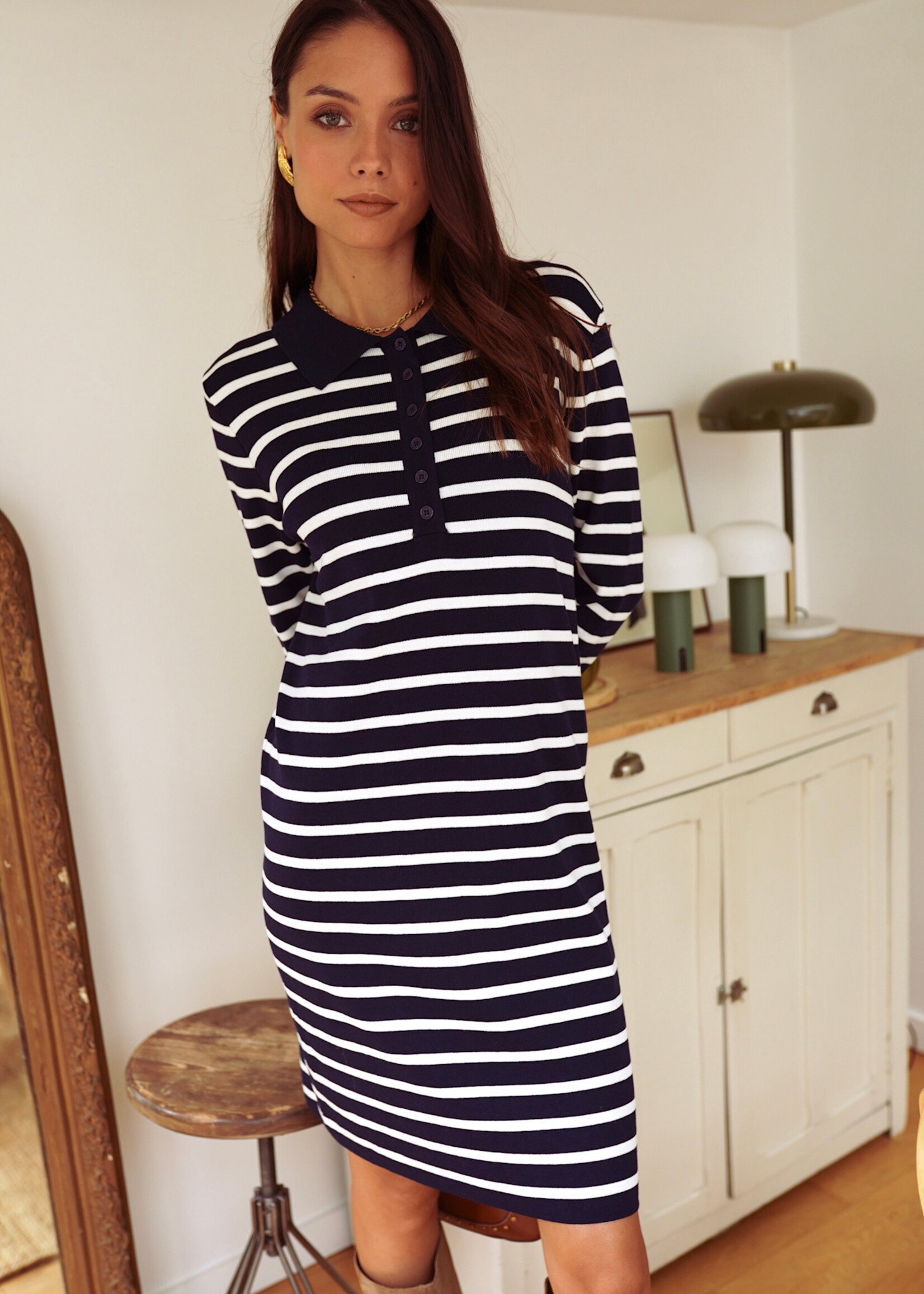 ROBE POLO MARINIERE