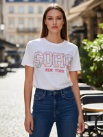 TSHIRT SOHO  - BRODERIES FLEURS