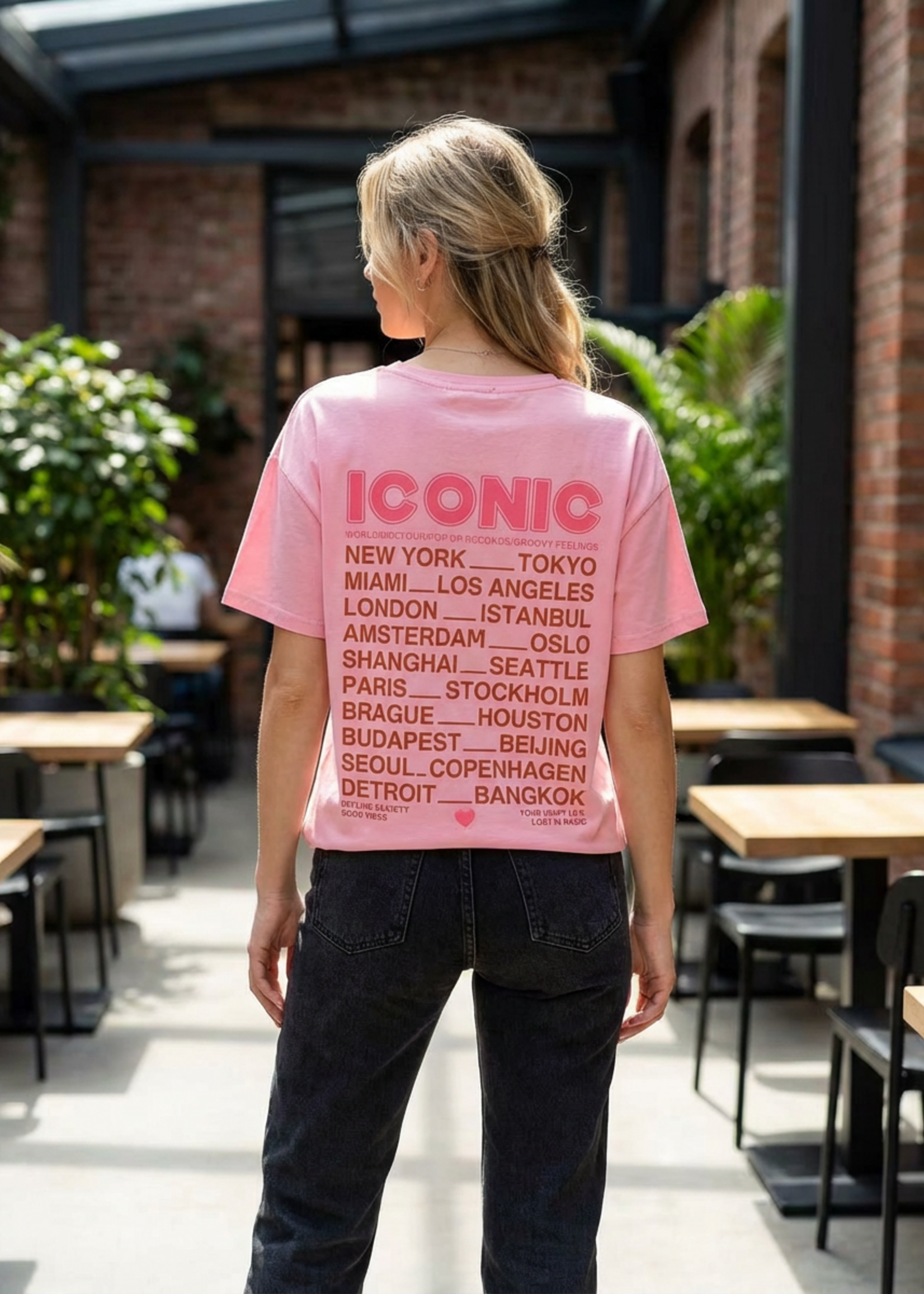 TSHIRT ICONIC PINK - ONE SIZE