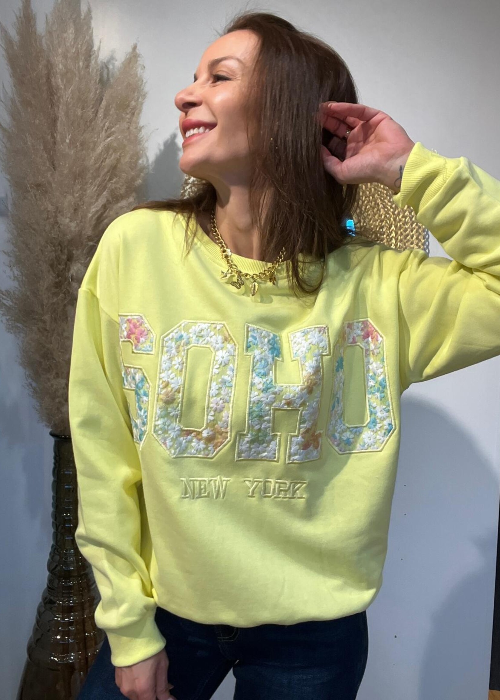 SWEAT SOHO BRODERIES FLEURS