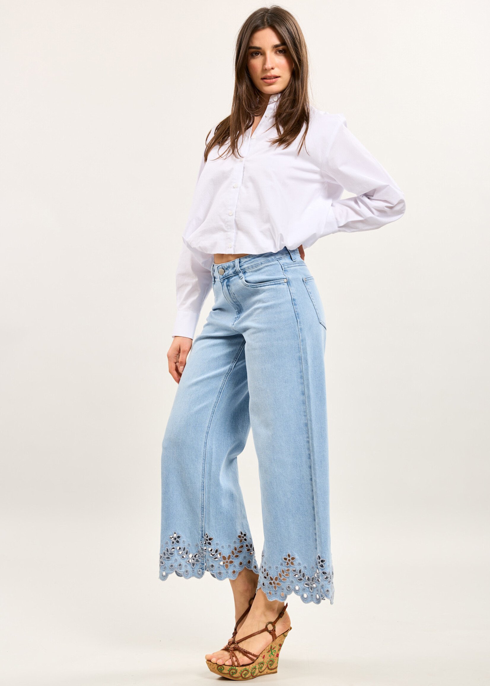 TOXIK3 JEAN WIDE BORD EN BRODERIES