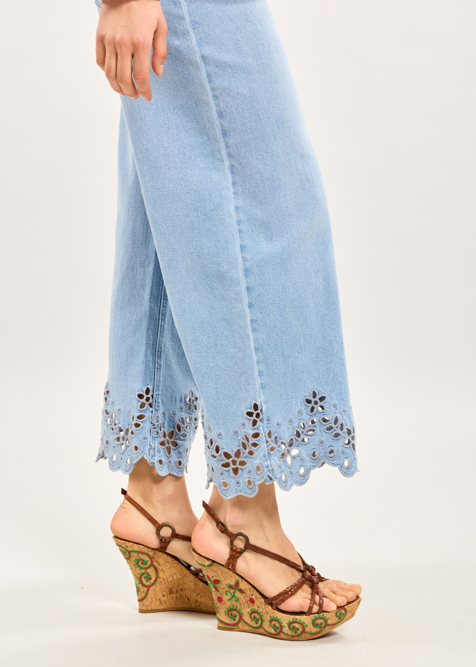 TOXIK3 JEAN WIDE BORD EN BRODERIES