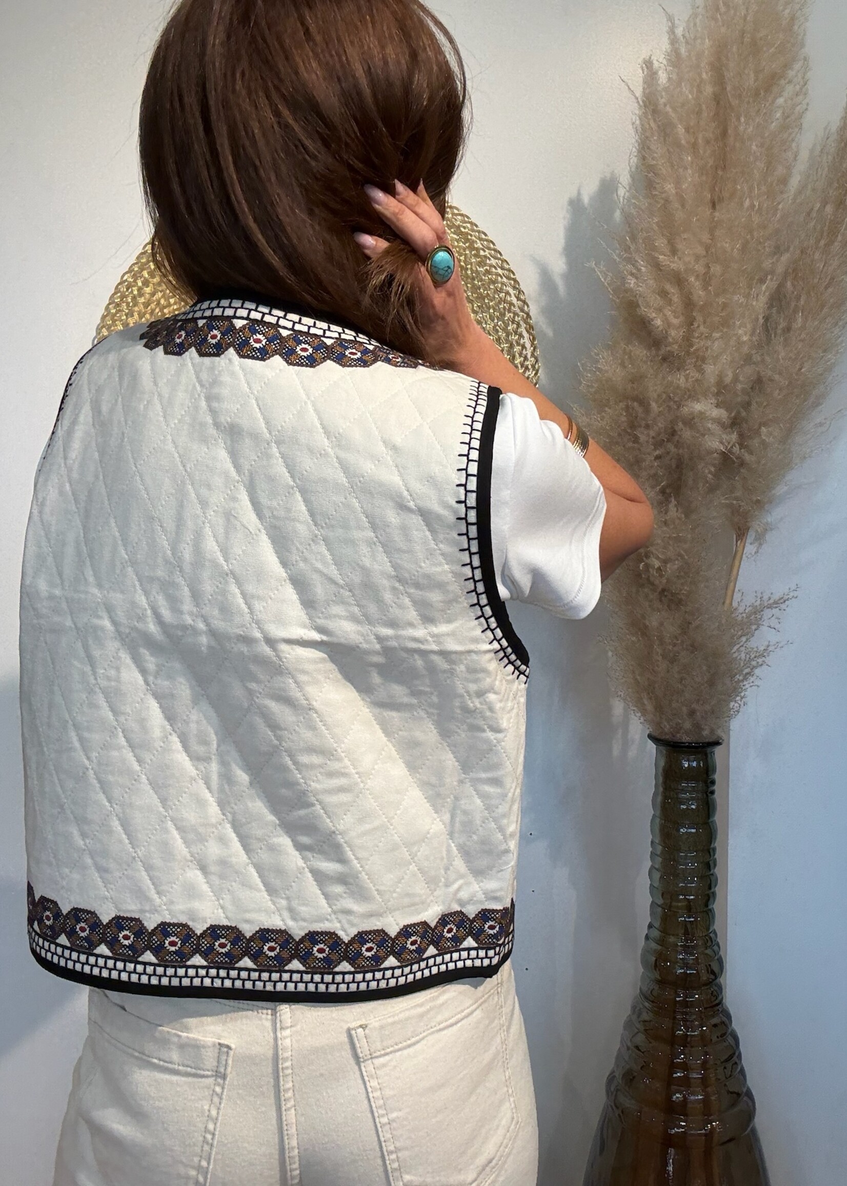 GILET AZTEC SANS MANCHES - ONE SIZE