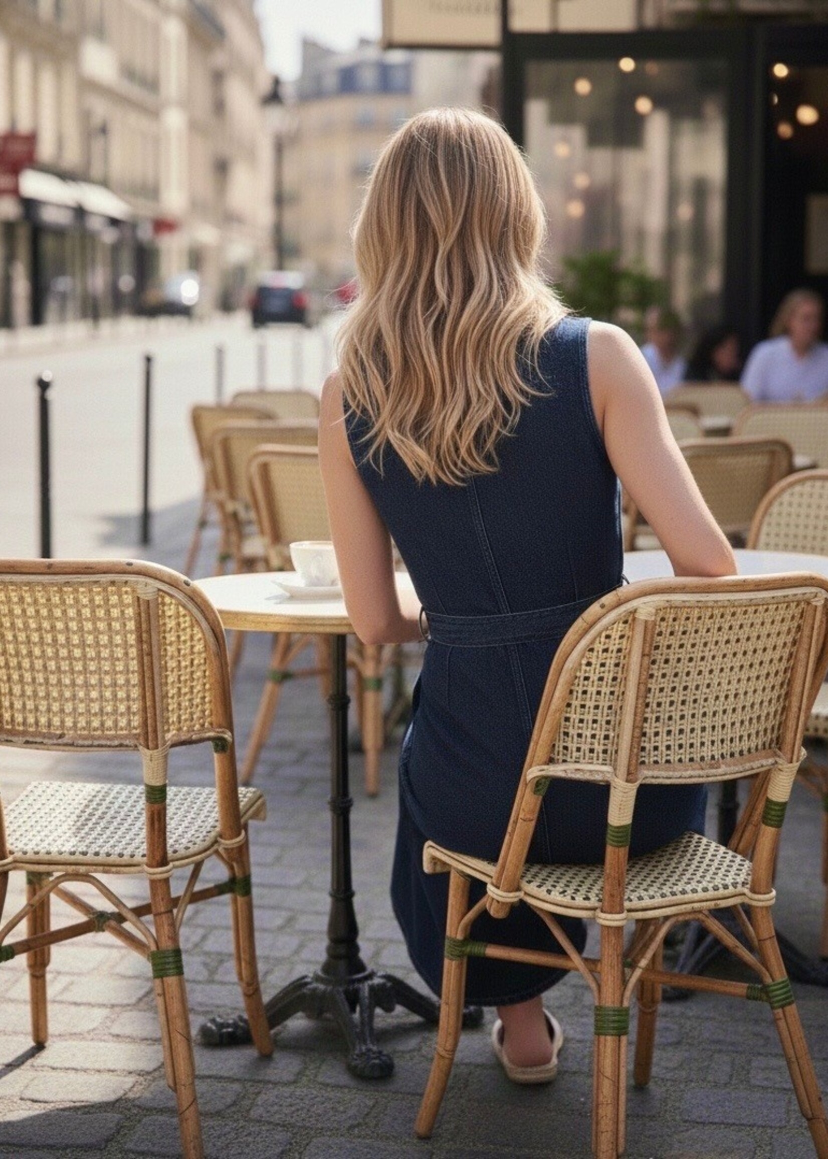 ROBE JEAN LONGUE AVEC CEINTURE