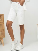GEBORDUURDE JEANSSHORT