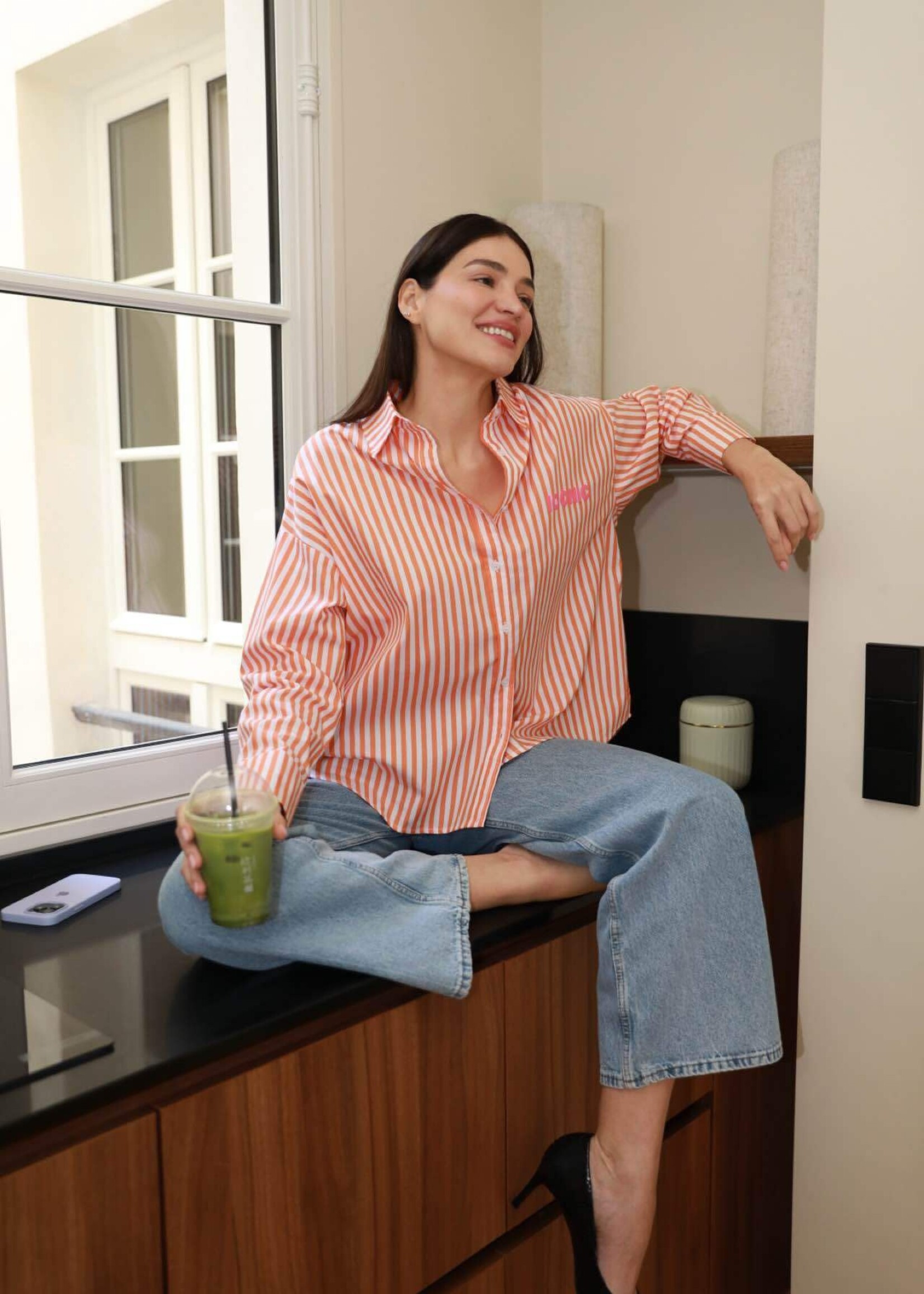 CHEMISE A RAYURES OVERSIZE- ICONIC