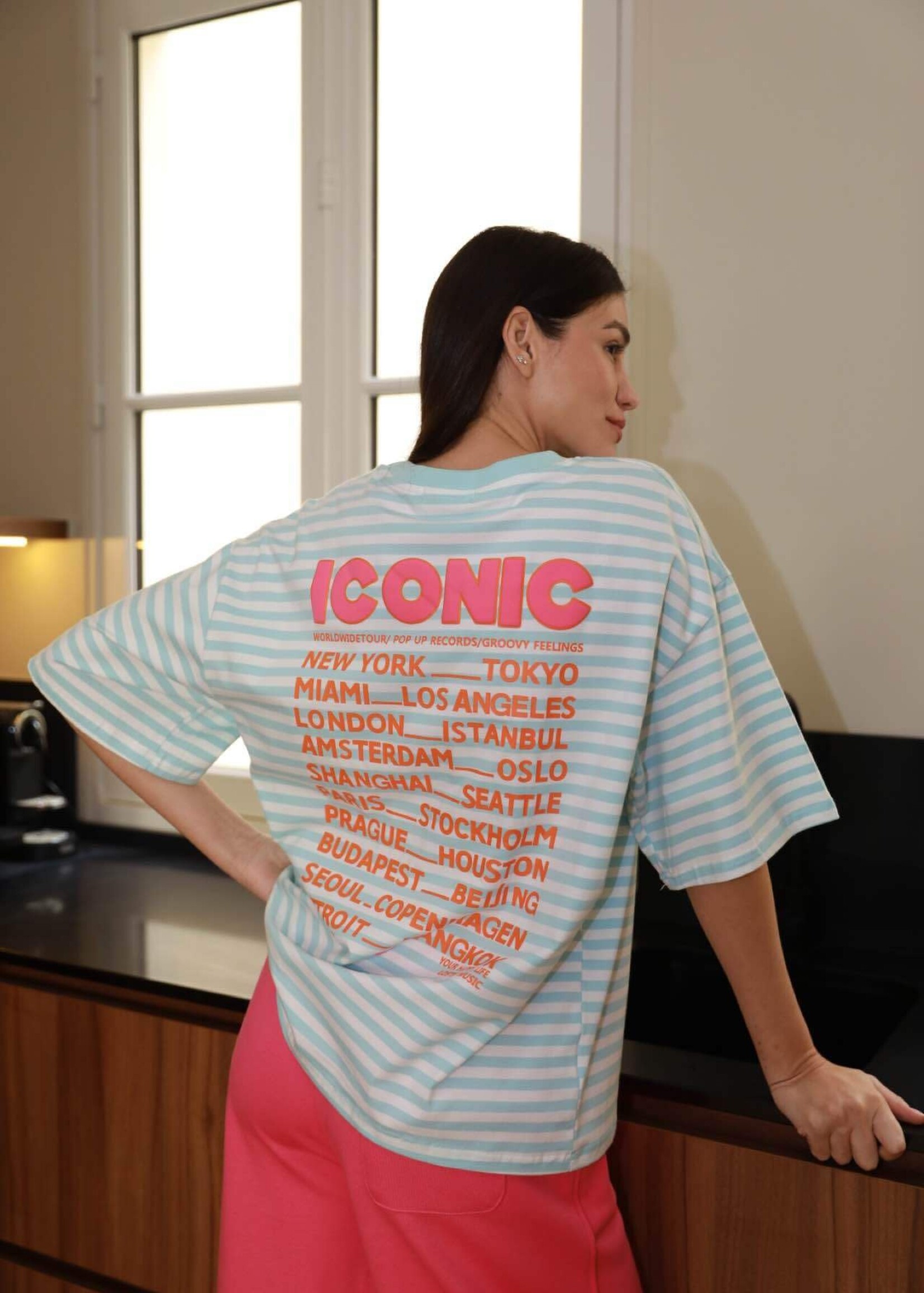 TSHIRT ICONIC A RAYURES