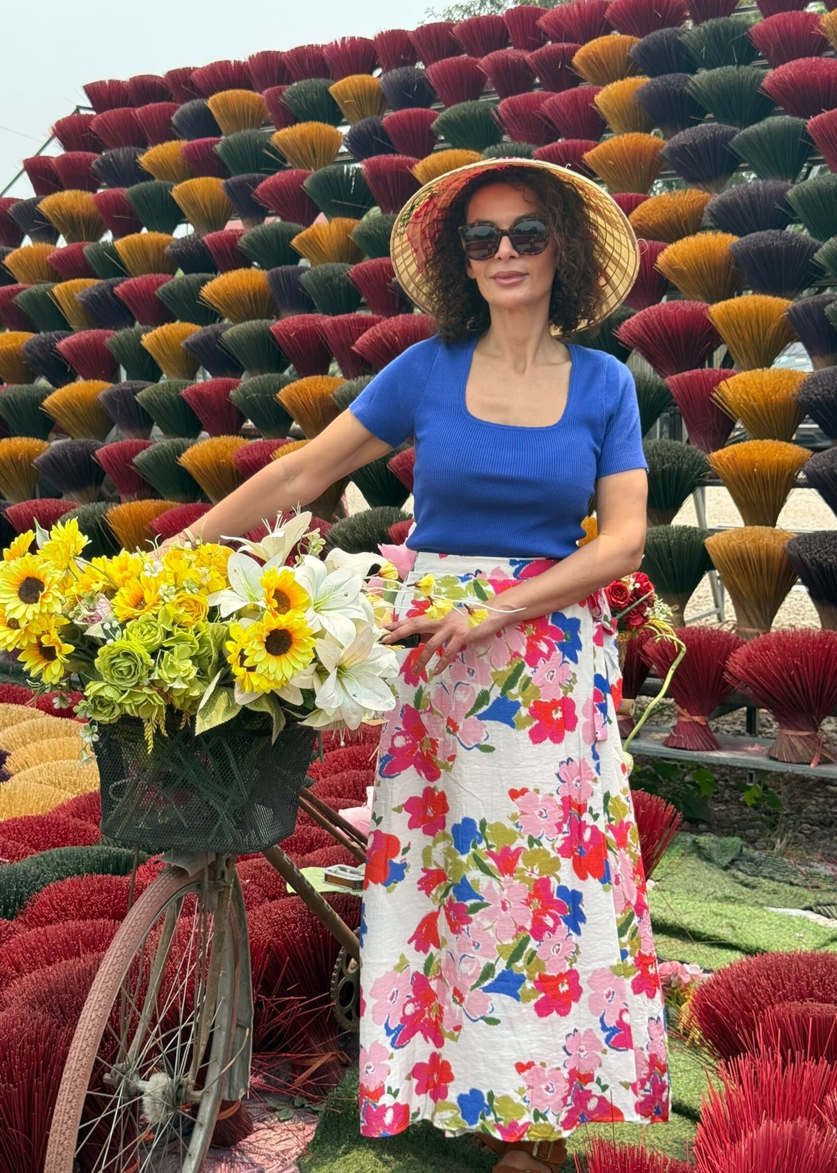ROK MET BLOEMENPRINT