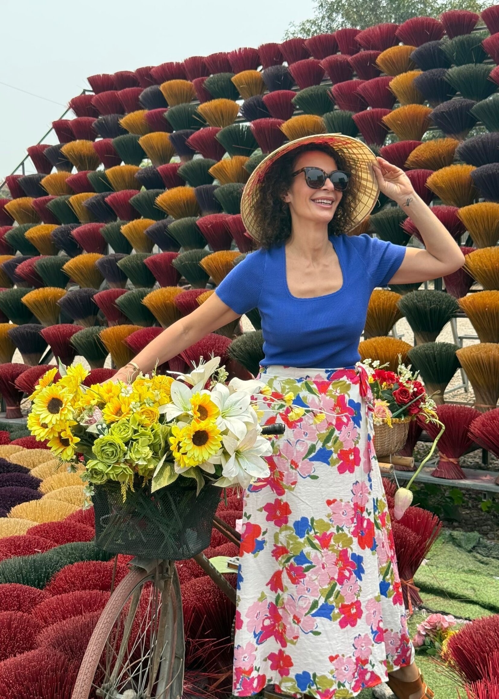 ROK MET BLOEMENPRINT