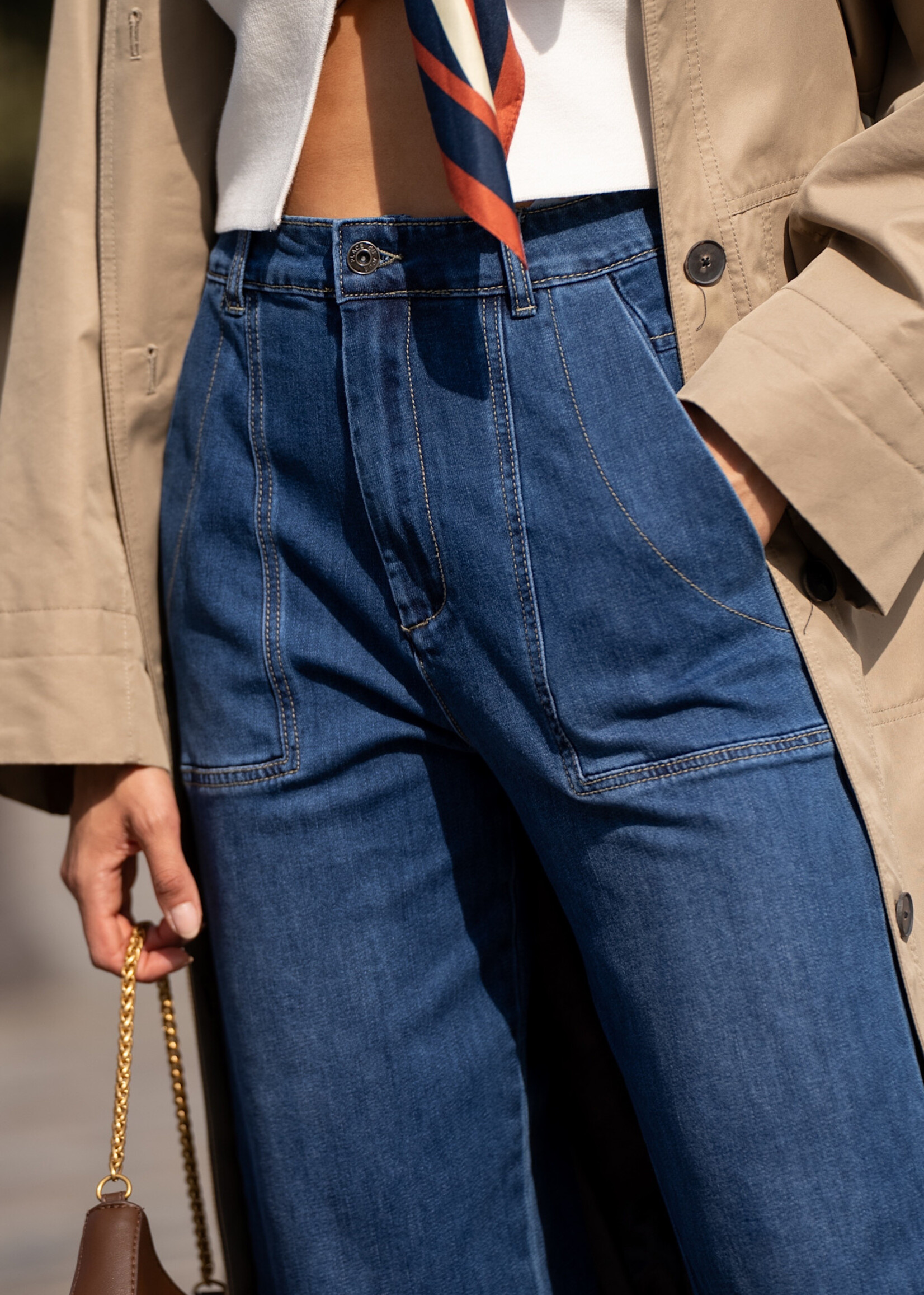Jean Ballon avec Jolies Poches – Confort et Style