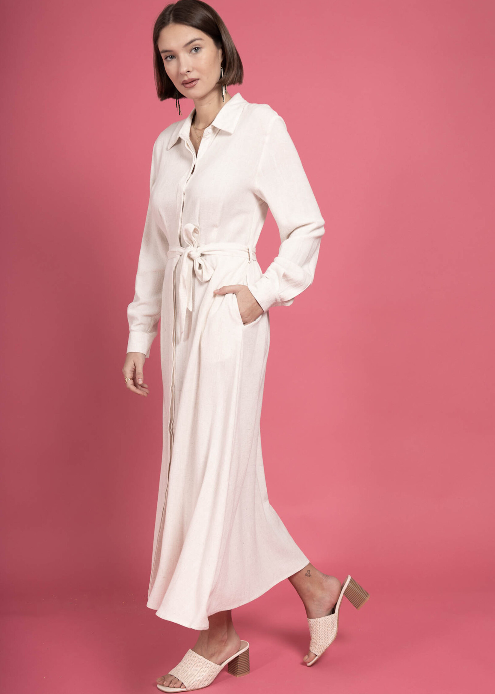 ROBE SAFARI LONGUES MANCHES - LIN