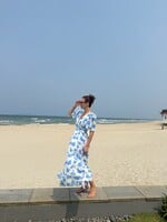ROBE LILI LONGUE À FLEURS