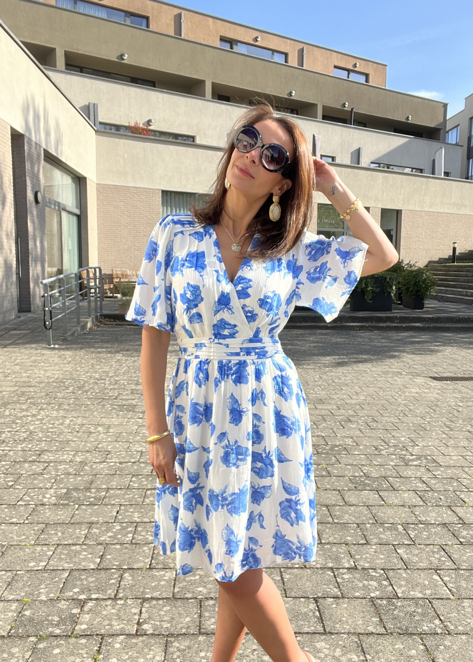 ROBE LILI À FLEURS COURTE