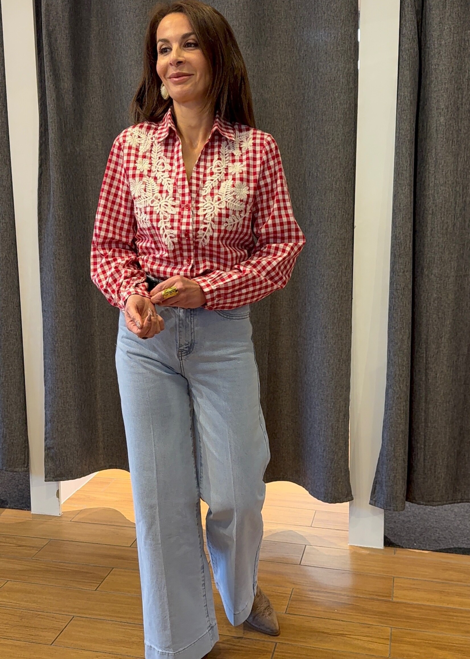 ORAIJE JEAN CROPPED WIDE LEG  VIENNA