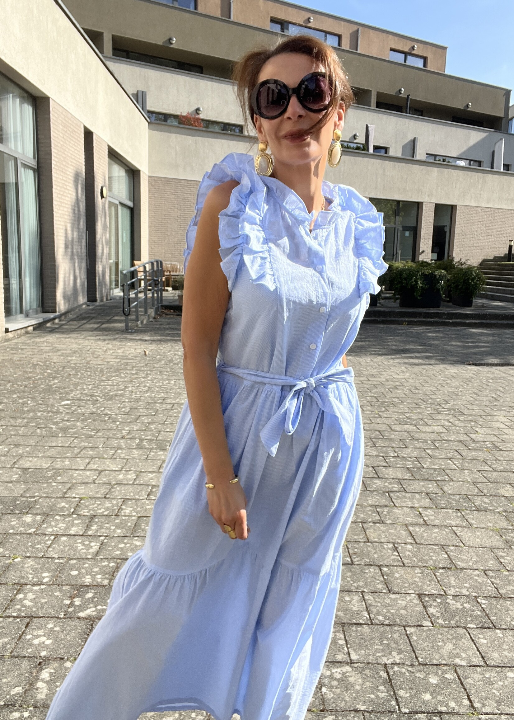 GESTREEPTE JURK BONY