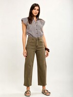 TOXIK3 TOXIK3 JEANS BROEK BALLOON CROPPED DENIM STRETCH
