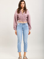 TOXIK3 JEAN MOM FIT BRODERIES CEINTURE - TOXIK