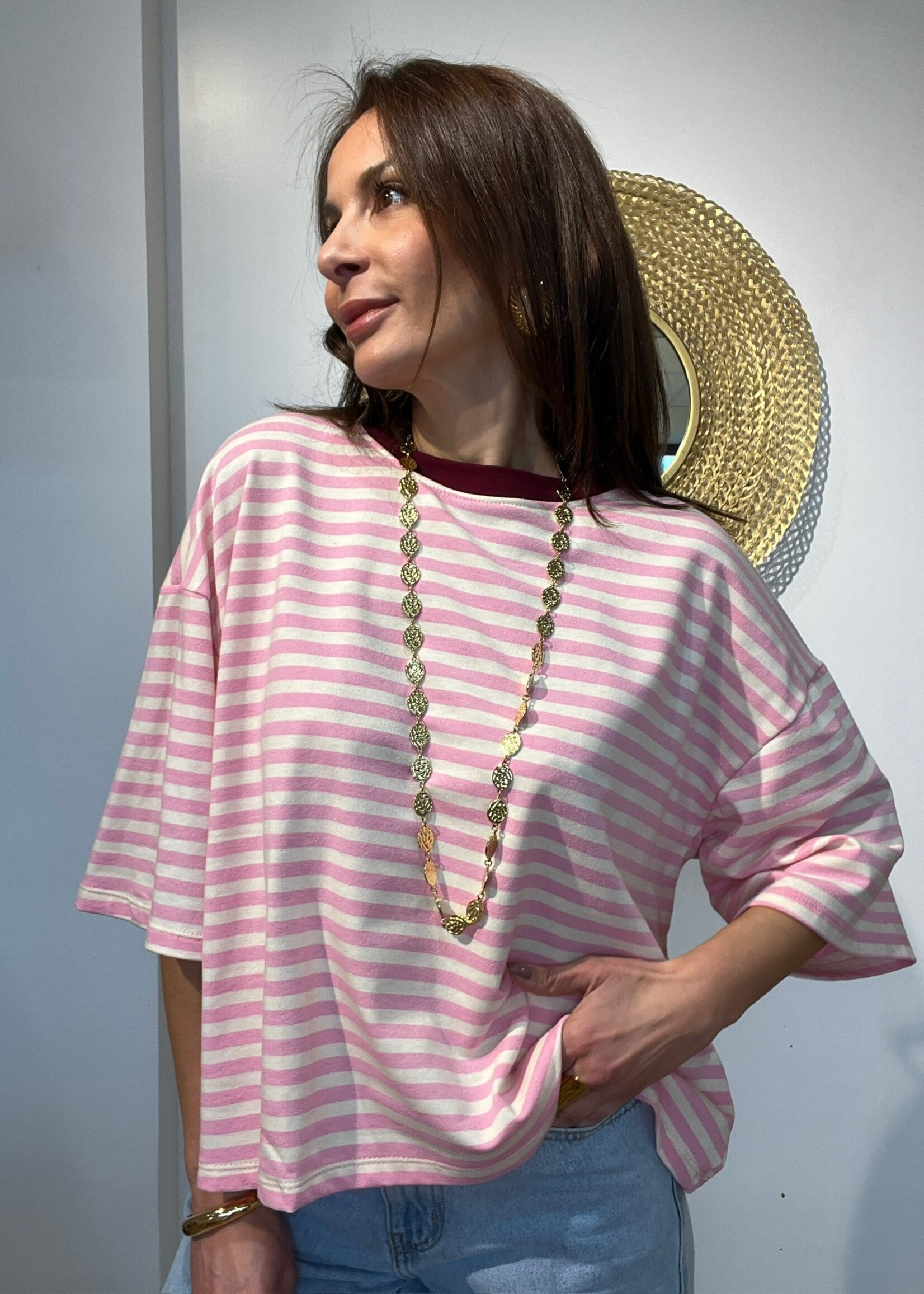 TSHIRT A RAYURES  - OVERSIZE