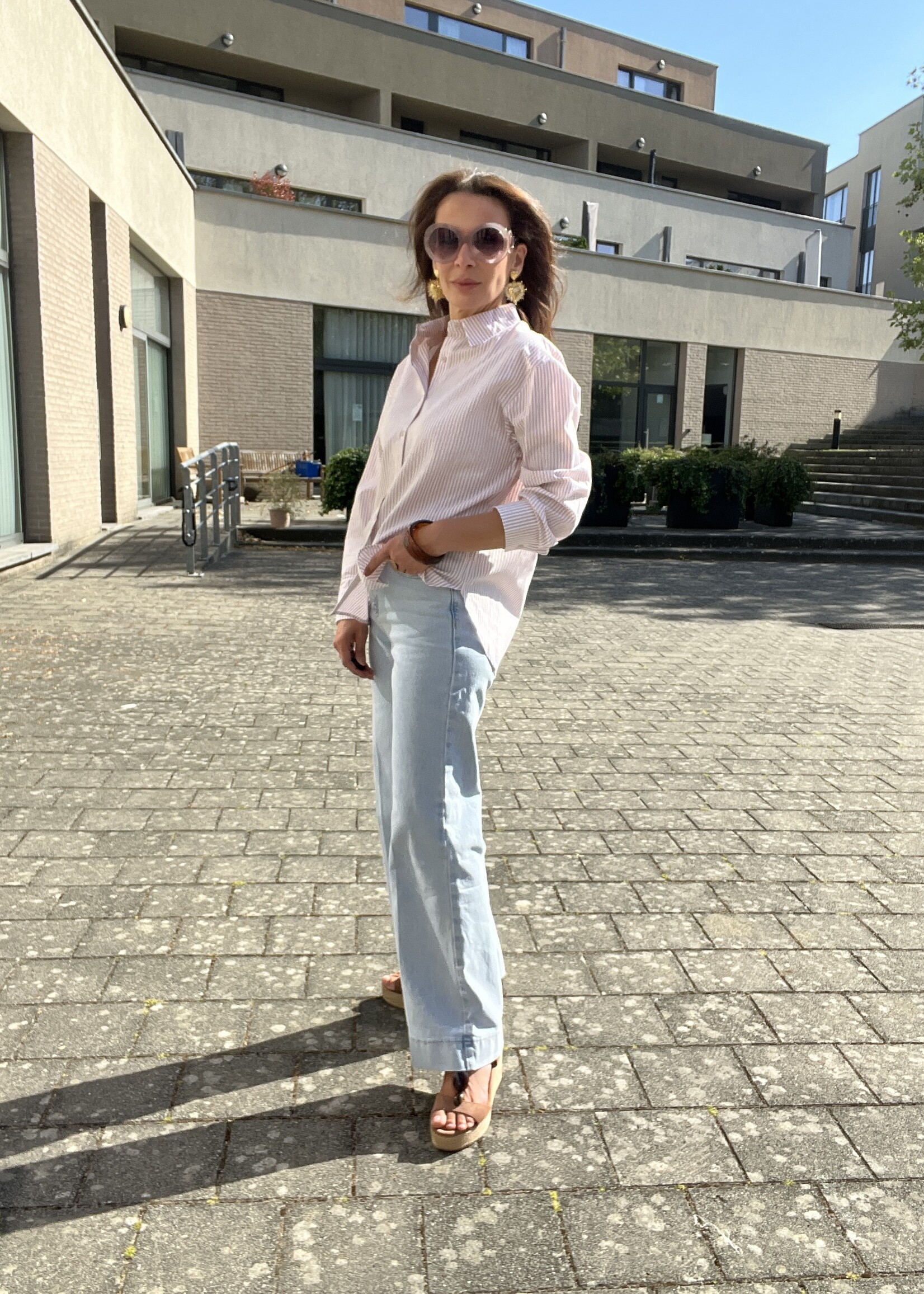 CHEMISE OVERSIZE A RAYURES