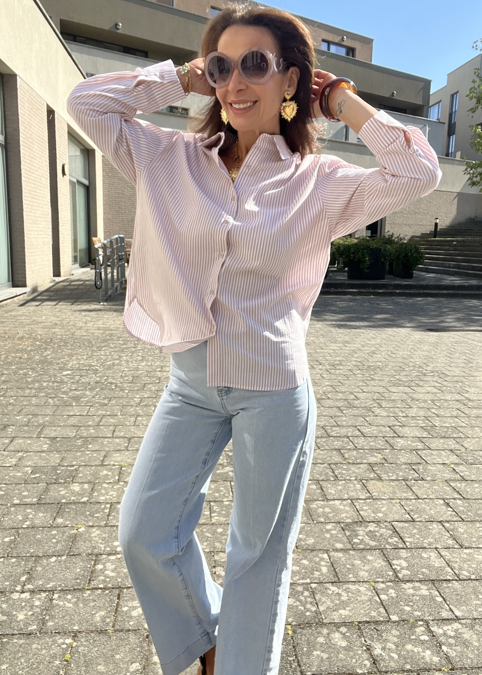 CHEMISE OVERSIZE A RAYURES