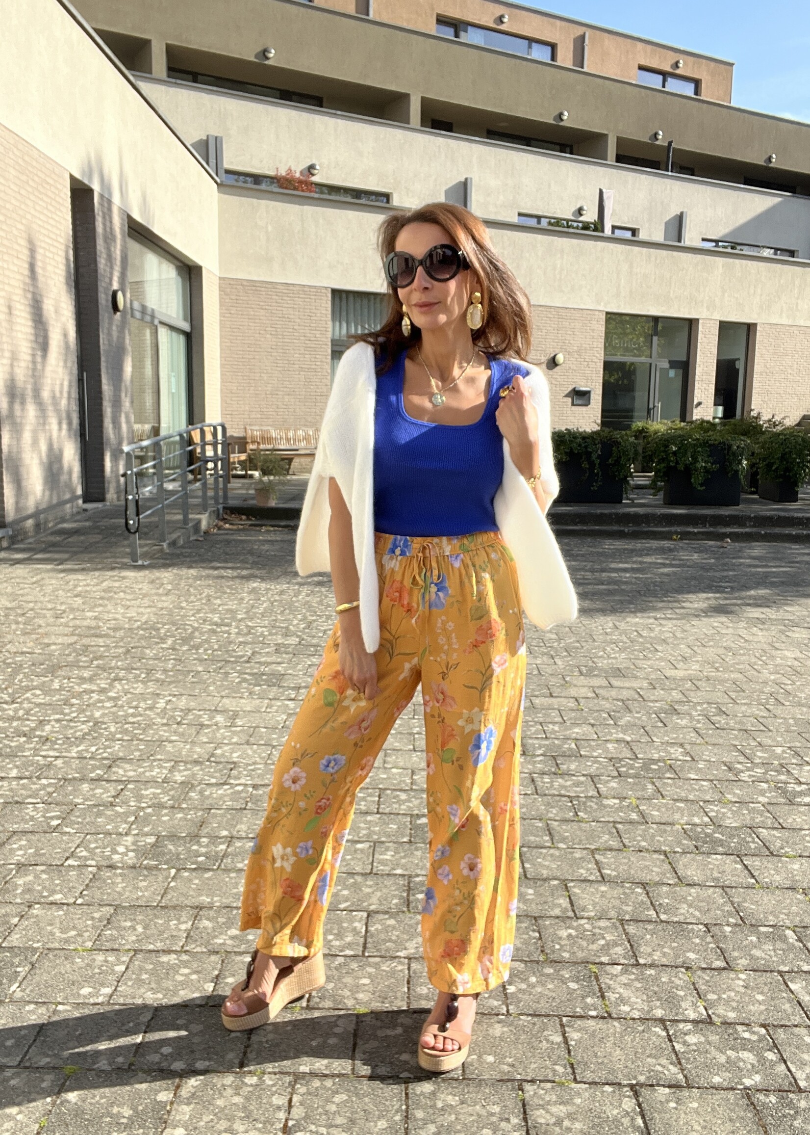 PANTALON FLEURI
