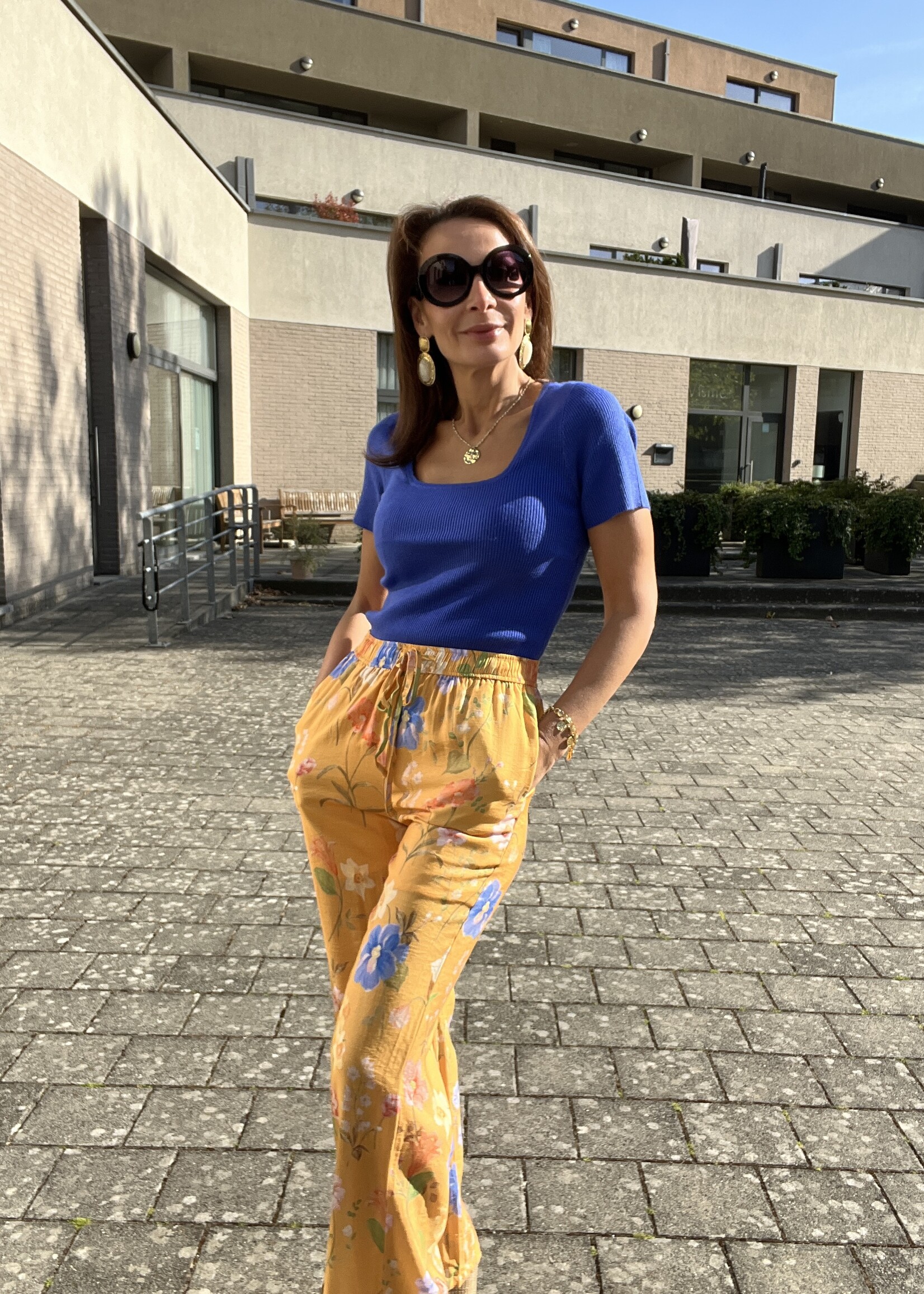 PANTALON FLEURI