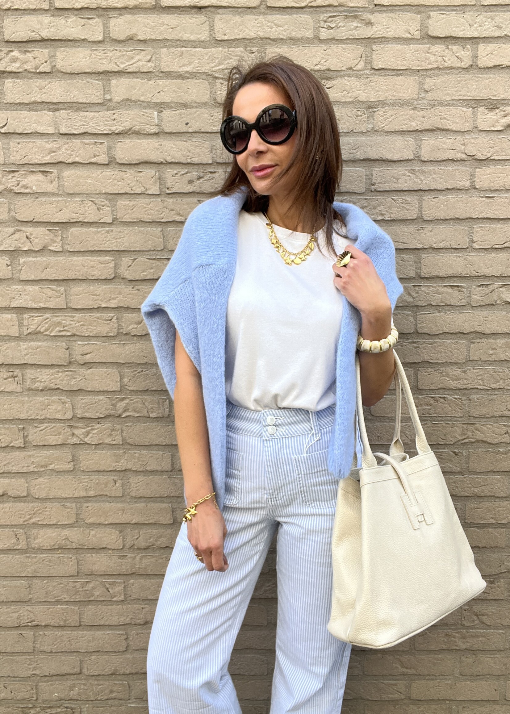 ORAIJE JEAN ELENETTE CROPPED WIDE FLARE