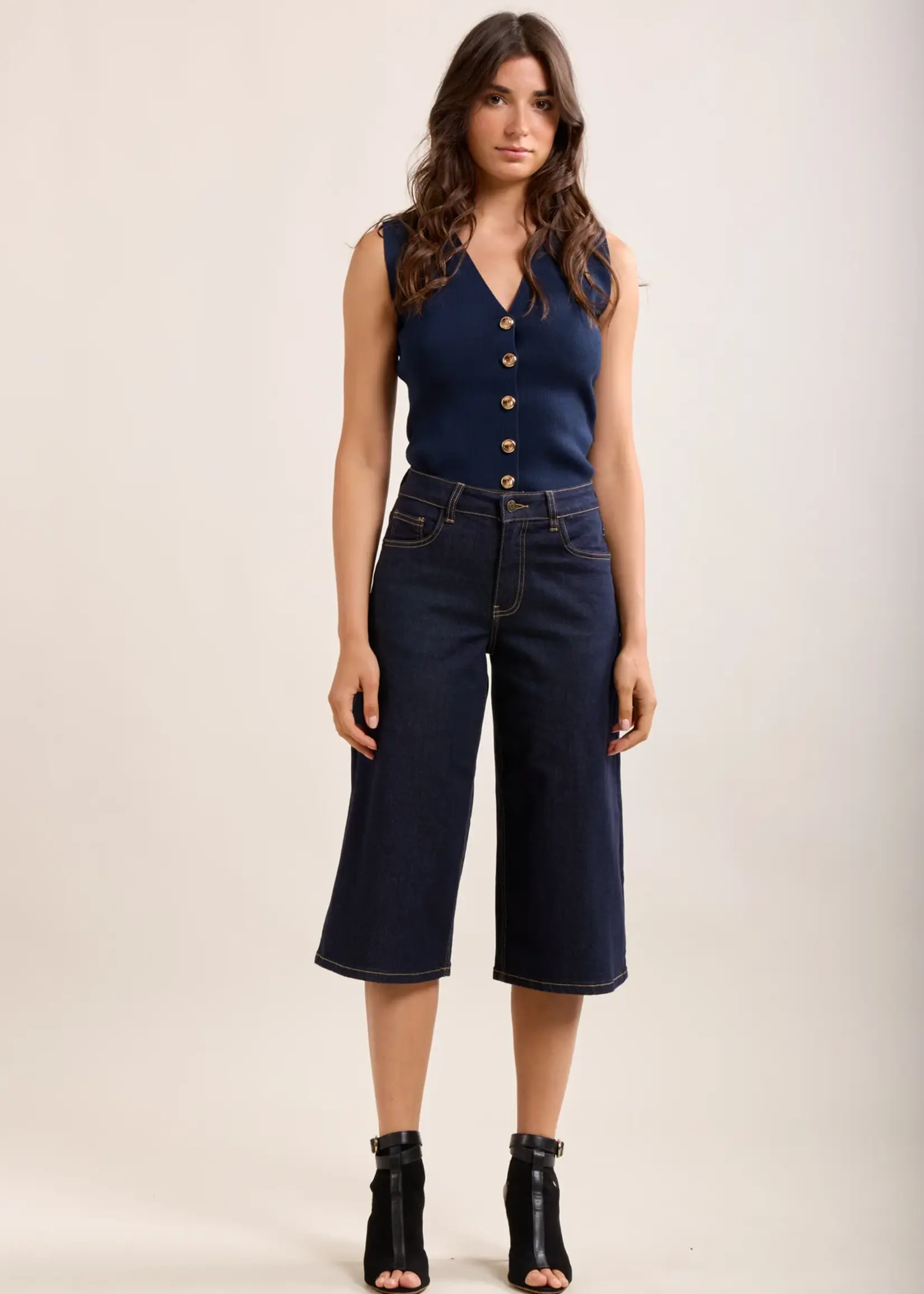 TOXIK3 TOXIK3 BERMUDA WIDE TAILLE BASSE DENIM STRETCH
