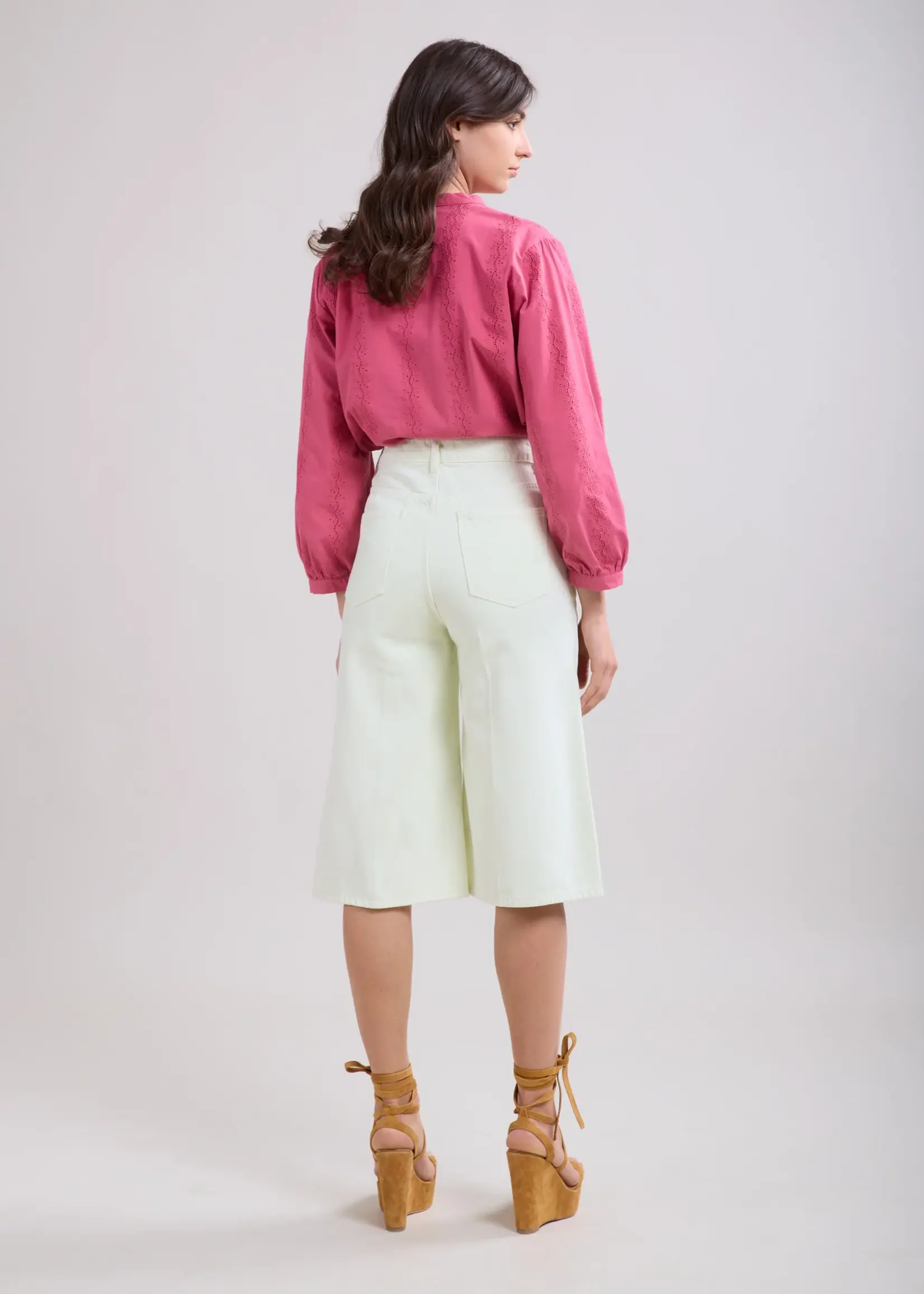 TOXIK3 TOXIK3 BERMUDA EN JEAN PASTEL - COUPE AMPLE 100% COTON