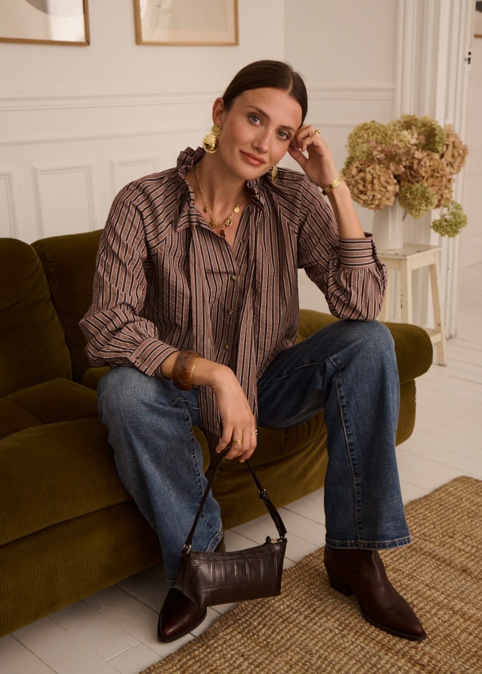 Chemise à rayures