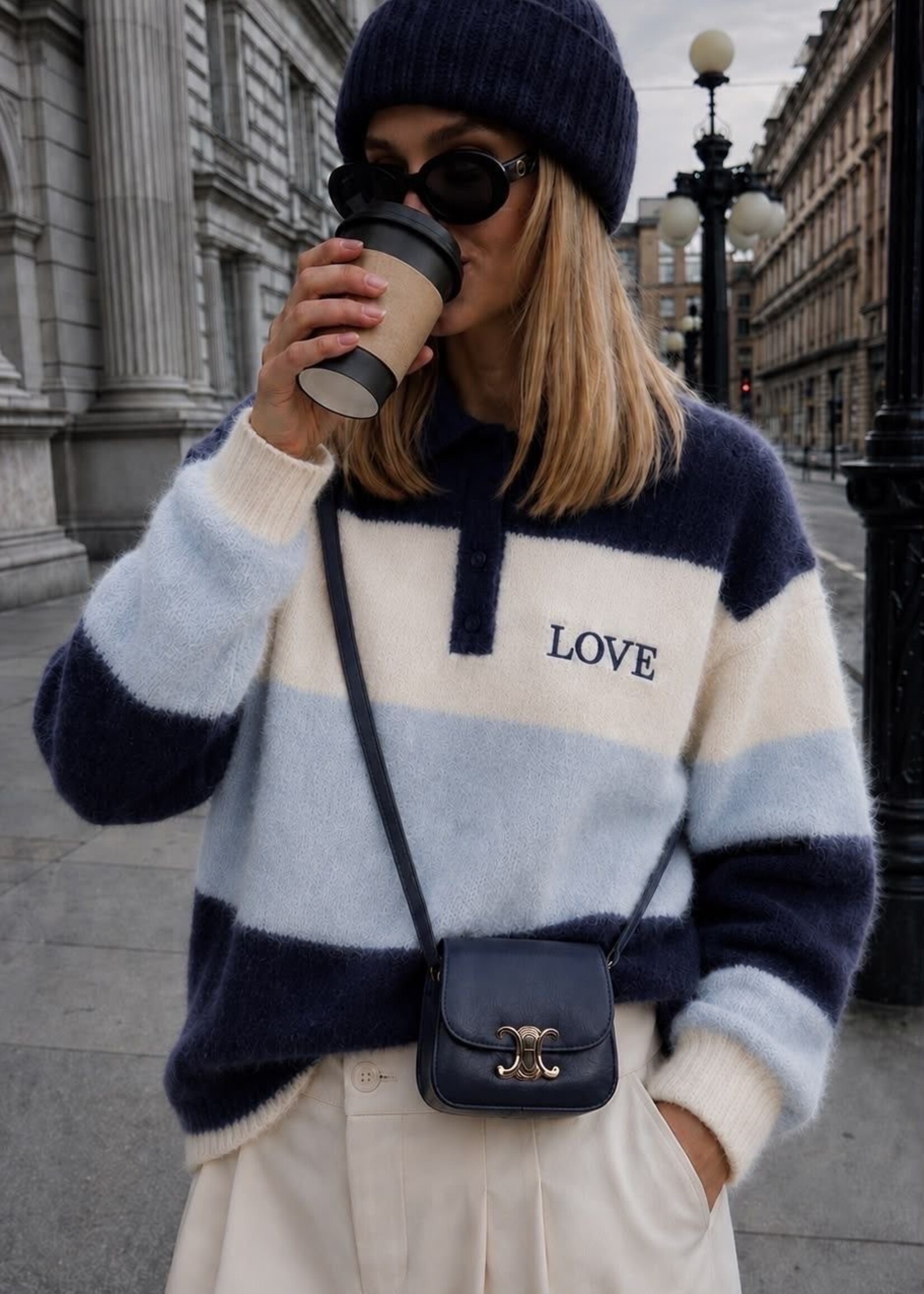 Pull rayé love