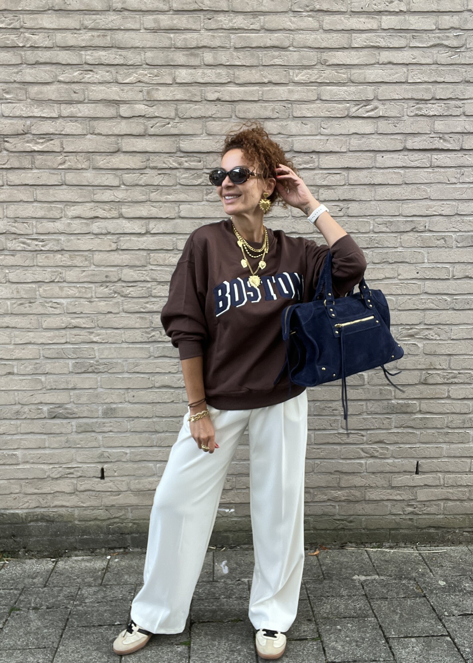 Sweat / boston chocolat - taille unique