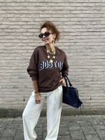 Sweat / boston chocolat - taille unique