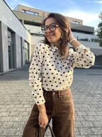 Chemise fluide à petits pois