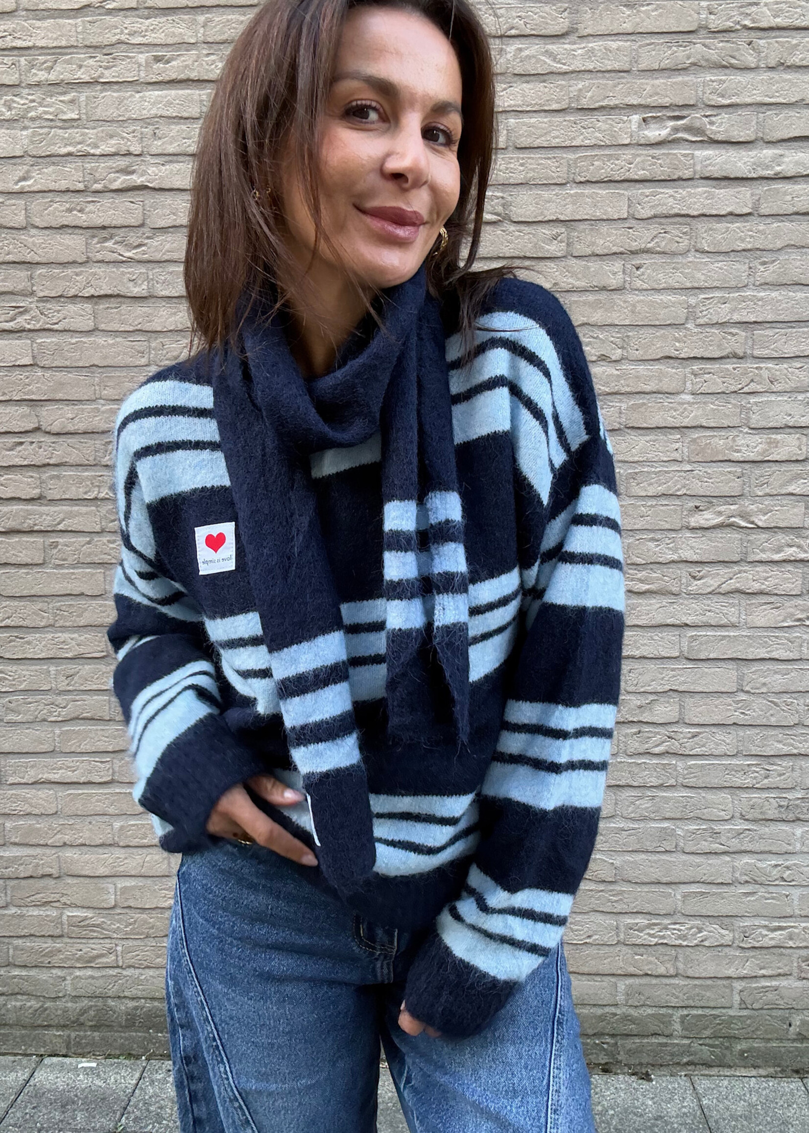 Ensemble pull + écharpe