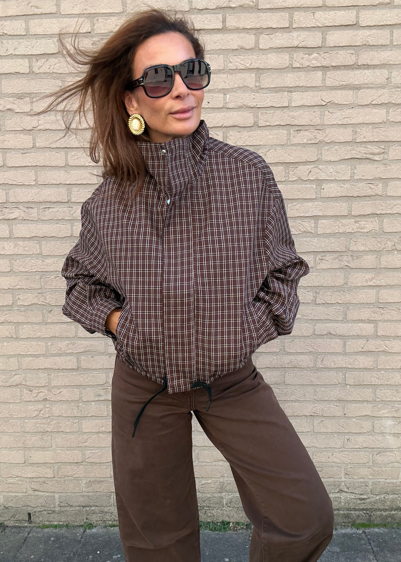 Veste à carreaux